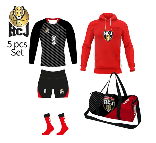 HCJ Volleyball alternate Uniform 5 pcs Bundle - Team # 2 & Libero Player