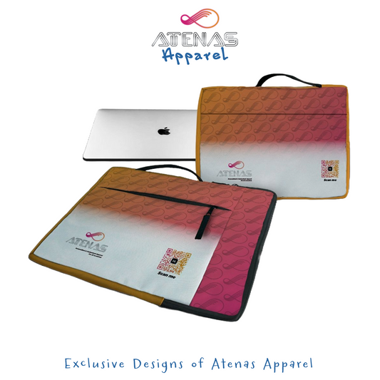 Personalized Laptop Sleeve with Reinforced Handles and extra pockets
Protect your tech in style with this sleek, custom laptop sleeve. Designed with reinforced handles for easy carrying, padded interior for extra protection, and room for accessories. Add your team or business logo for a professional, on-brand look. An exclusive Atenas Apparel design built for performance and presentation.