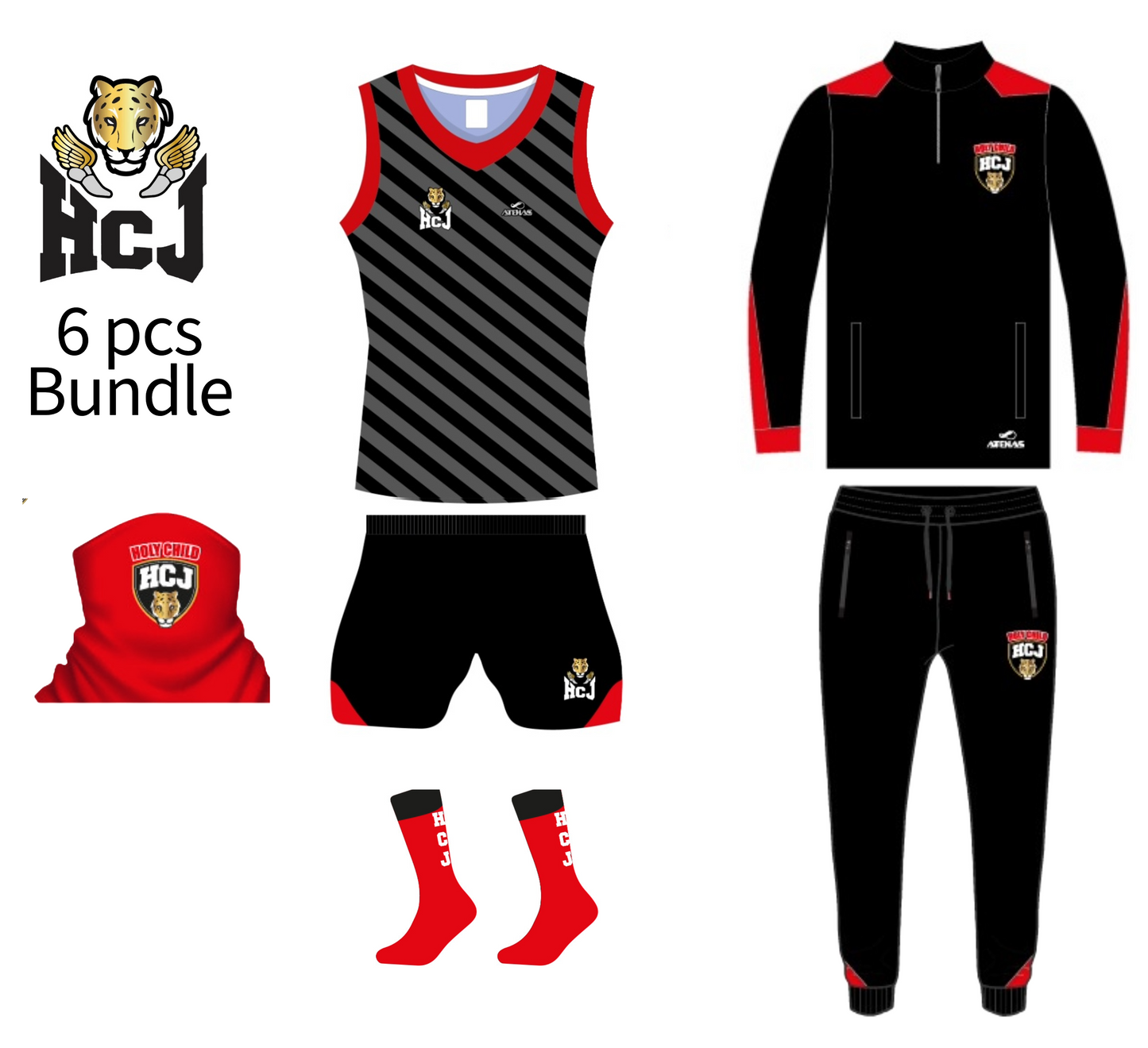 HCJ Track Uniform 6 pcs Bundle