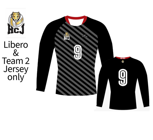 HCJ Volleyball alternate jersey  - Team # 2 & Libero player